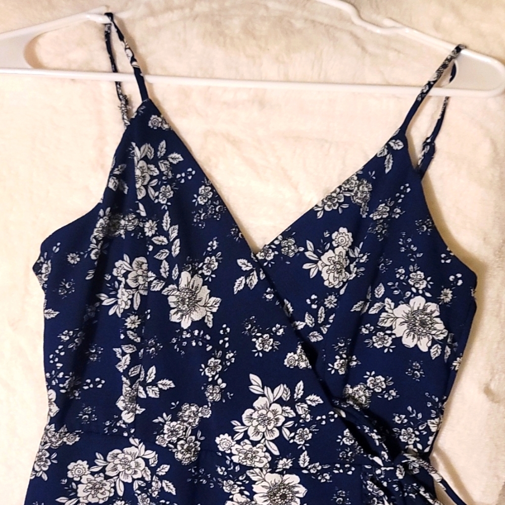 Altar'd State Navy Floral Dress Extra Small